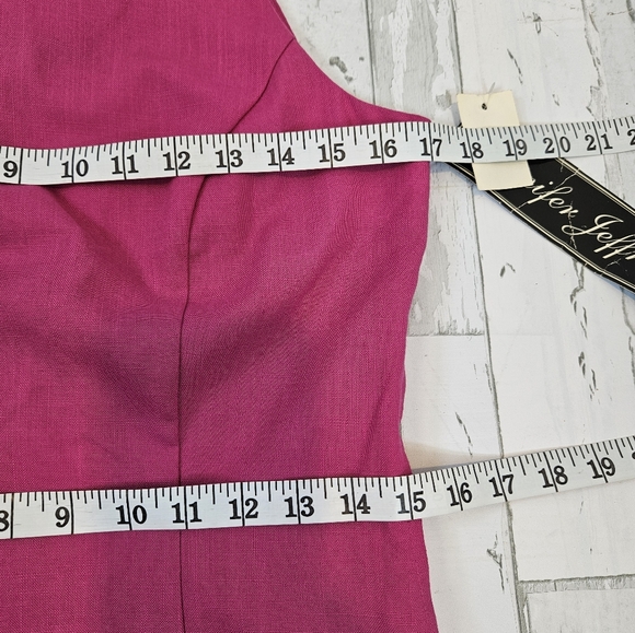 Jennifer Jeffries Vintage Womens Maxi Dress 6 Pink Dead Stock 80s Formal - Picture 11 of 16